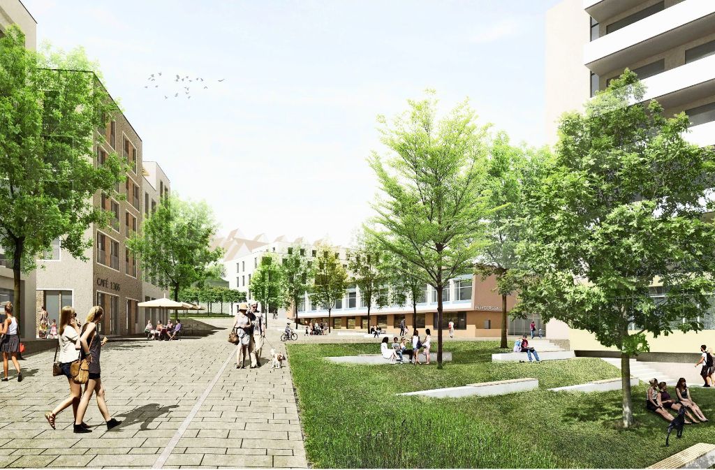 So stellen sich die Wettbewerbssieger das künftige Viertel vor. Foto: Pesch Partner Architekten Stadtplaner GmbH