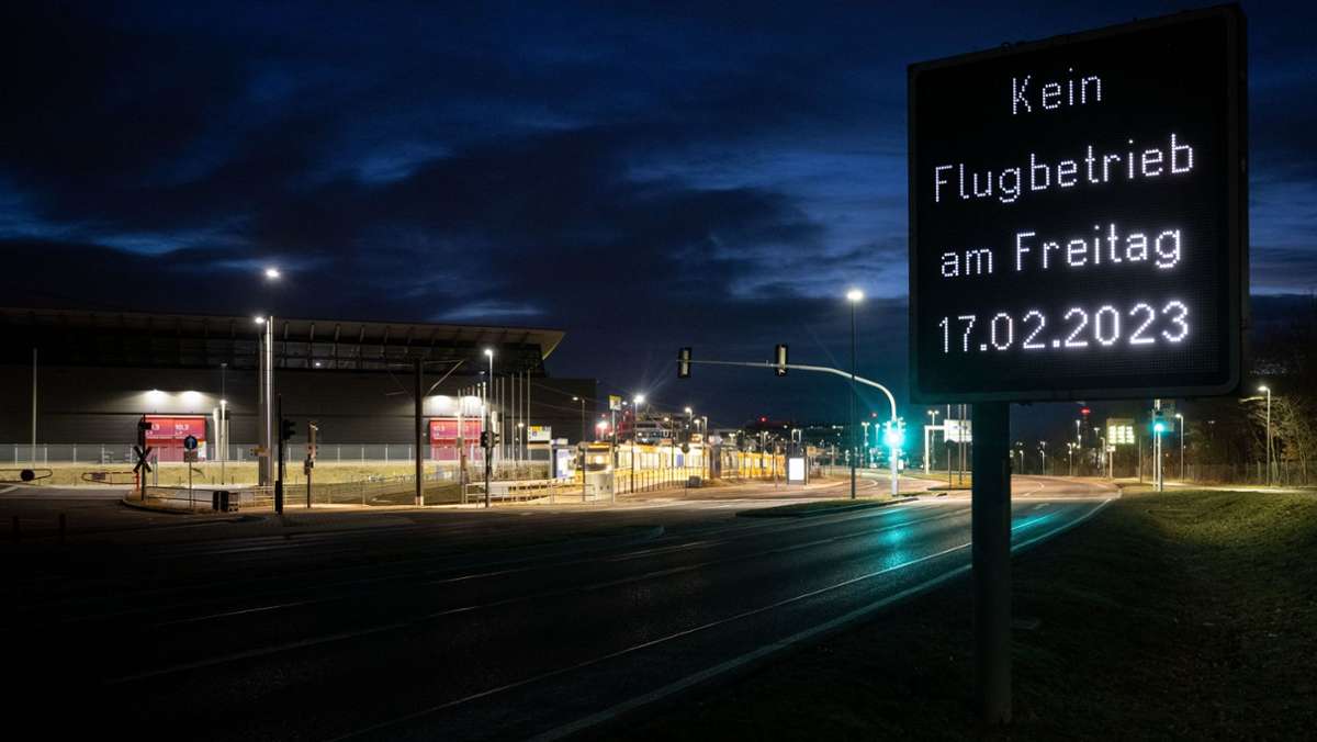 Warnstreik am Flughafen Stuttgart: Alle regulären Flüge fallen aus