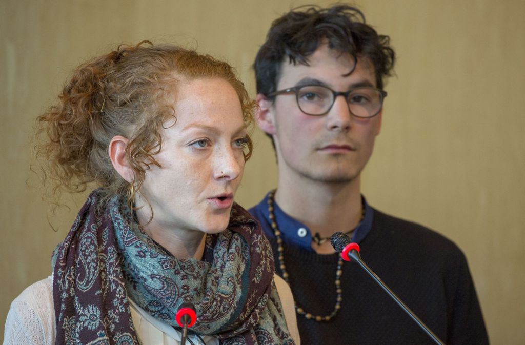 Yvonne Sauter und Paul Epple haben an den Gemeinderat appelliert, radikal mehr für den Klimaschutz zu tun. Foto: Lichtgut/Leif-H.Piechowski