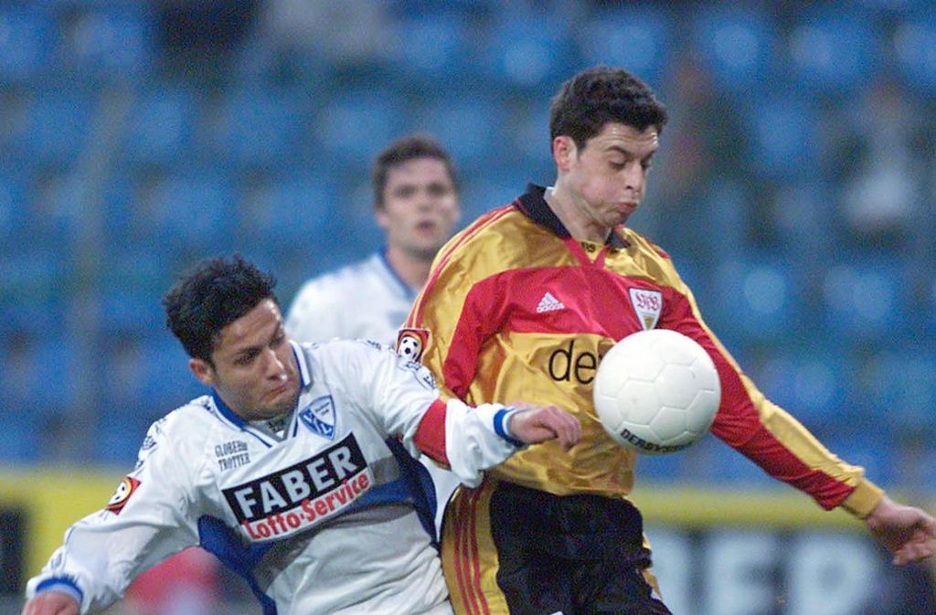 Kristijan Djordjevic spielte ebenfalls seine letzte Saison in Stuttgart. 12 Einsätze, nur einer davon über 90 Minuten, absolvierte der Mittelfeldspieler. Dann wechselte er zu Schalke 04. Links: Yildiray Bastürk