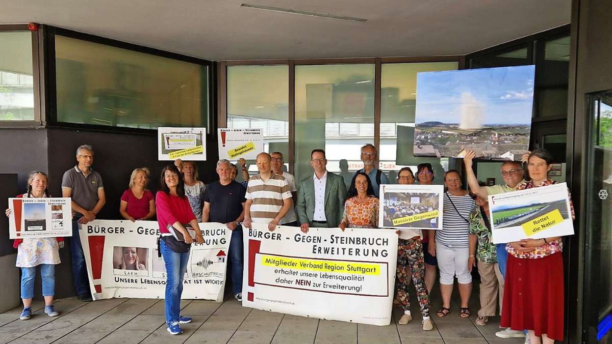 Bürgerinitiative in Rielingshausen: 830 Unterschriften gegen den Steinbruch