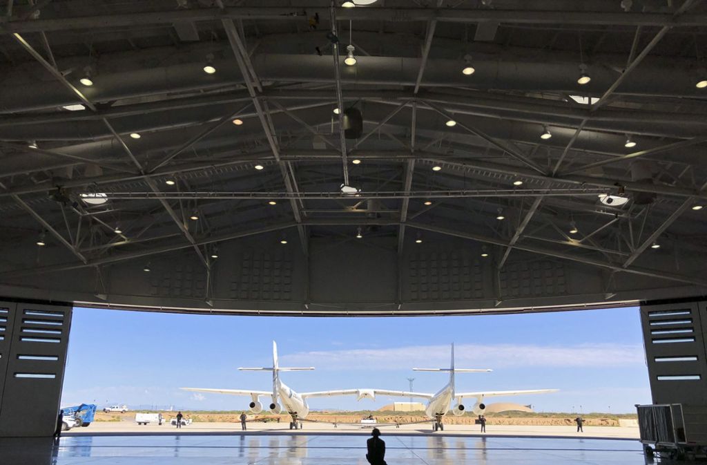 Der neue Spaceport von Virgin Galactic: Der Raumflughafen für Weltraum-Touristenflüge soll das Operationszentrum, die Missionskontrolle, den Arbeitsbereich der Piloten, das Briefingcenter und einen Lounge-Bereich beherbergen.
