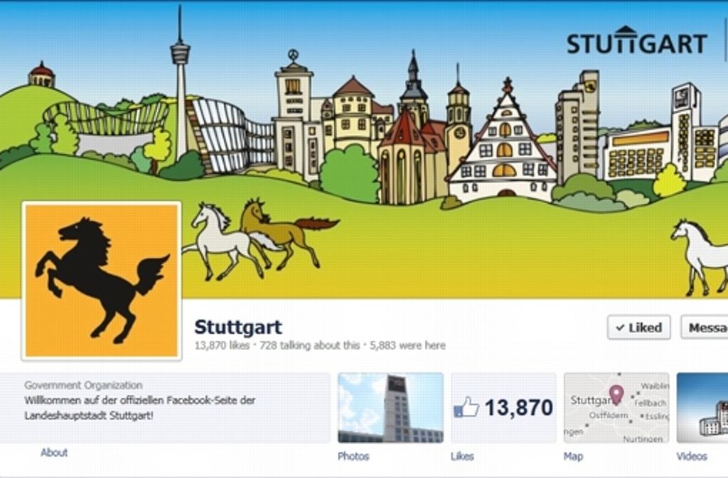 ... doch im Vergleich mit den anderen Facebook-Seiten deutscher Großstädte steht sie ziemlich schlecht da: Platz zwölf von vierzehn.
