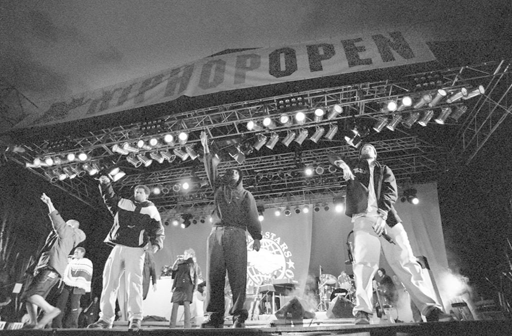 Die Freundeskreis Allstars bei den Hip-Hop-Open.