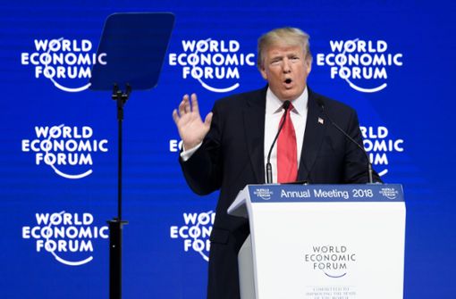 Trump lädt zu Investitionen in die USA ein. Foto: AFP