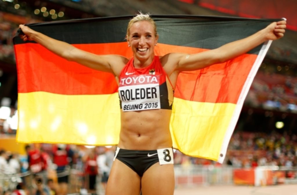 Am Donnerstag gewinnt Cindy Roleder überraschende die Silbermedaille im 100-Meter-Hürdenlauf.