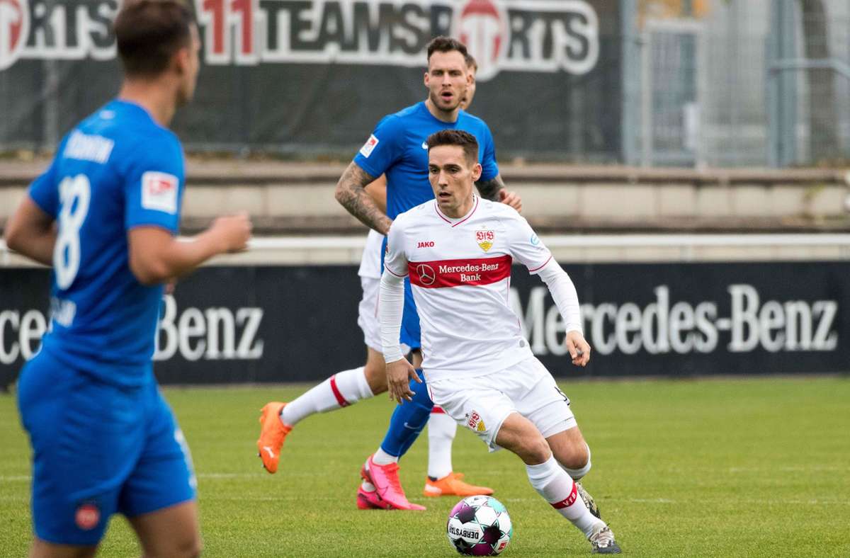 Philipp Klement (am Ball) steht in der Bundesliga bisher im Schatten von Daniel Didavi und Mateo Klimowicz.