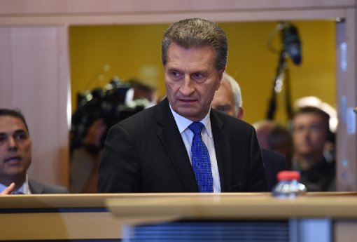 Auf die leichte Schulter hat Günther Oettinger die Anhörung nicht genommen. Foto: AFP