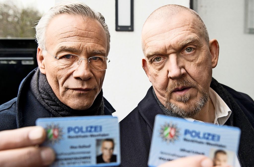 Die Kölner Ermittler Max Ballauf (Klaus J. Behrendt) und Freddy Schenk (Dietmar Bär) in „Durchgedreht“