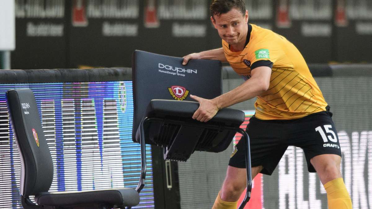 Zweitligisten Dynamo Dresden vor Abstieg: Nach Wutausbruch gegen DFL: Kein Verfahren gegen Chris  Löwe