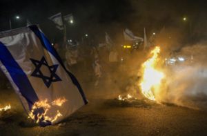 Immer wieder kommt es seit Ankündigung der Justizreform in Israel zu Massenprotesten und Warnstreiks. Foto: dpa/Ariel Schalit