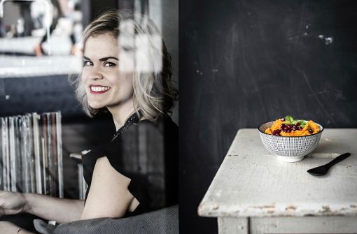 Die Food-Bloggerin Trickytine läutet den Herbst mit einem Kürbis-Hummus ein. Foto: Trickytine