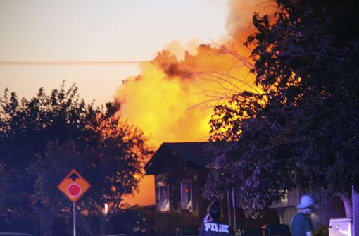 Bei dem neuerlichen Erdbeben sind zahlreiche Feuer ausgebrochen. Foto: Jessica Weston/The Daily Indepen