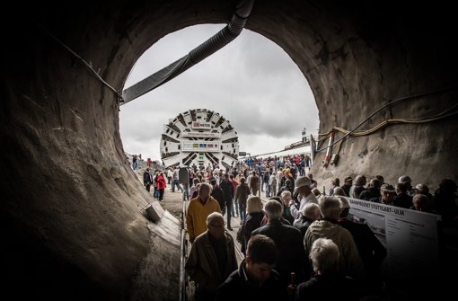 Der Bau des Fildertunnels beginnt. Foto: Achim Zweygarth