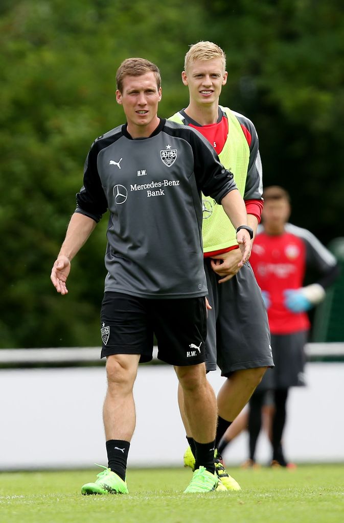Trainer Hannes Wolf (links) und Timo Baumgartl