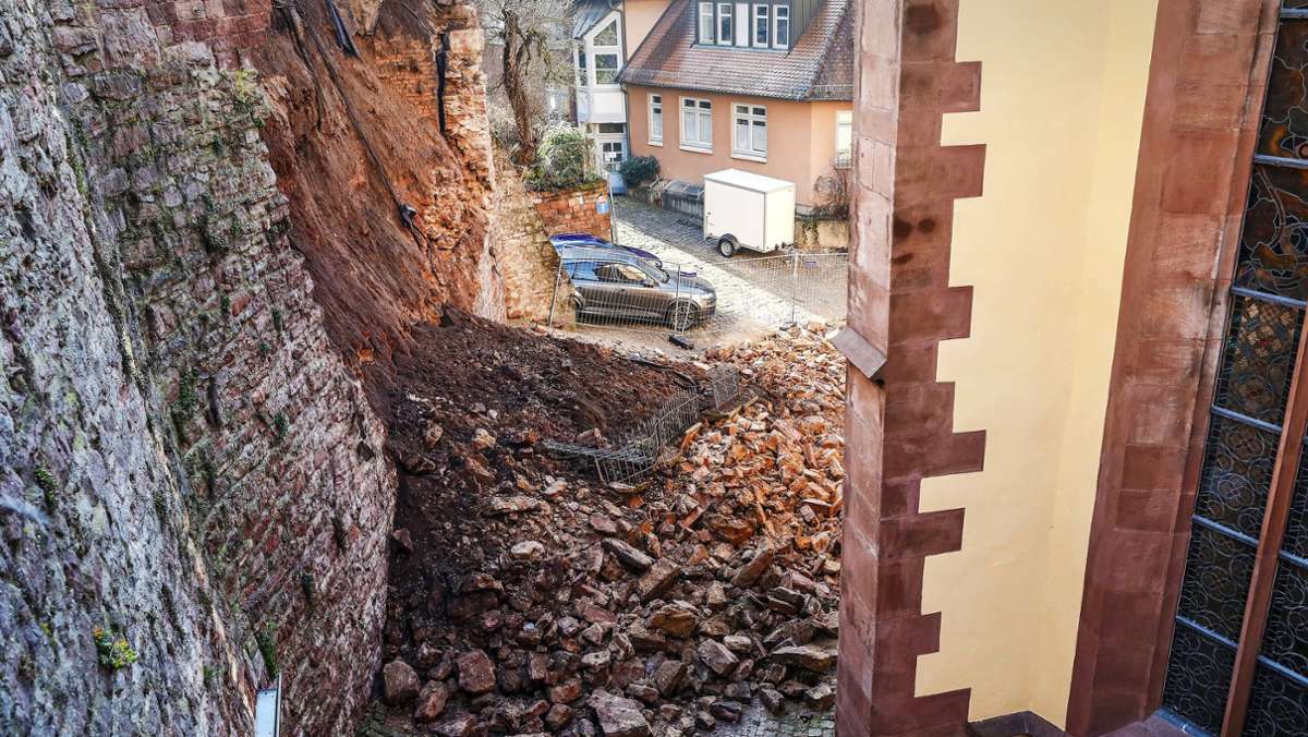 Unglück in Wertheim: Experten haften nicht für den Mauerfall