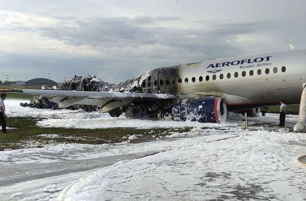 Bei der Unglücksmaschine handelt es sich um einen Aeroflot-Jet des Typs Sukhoi SSJ100