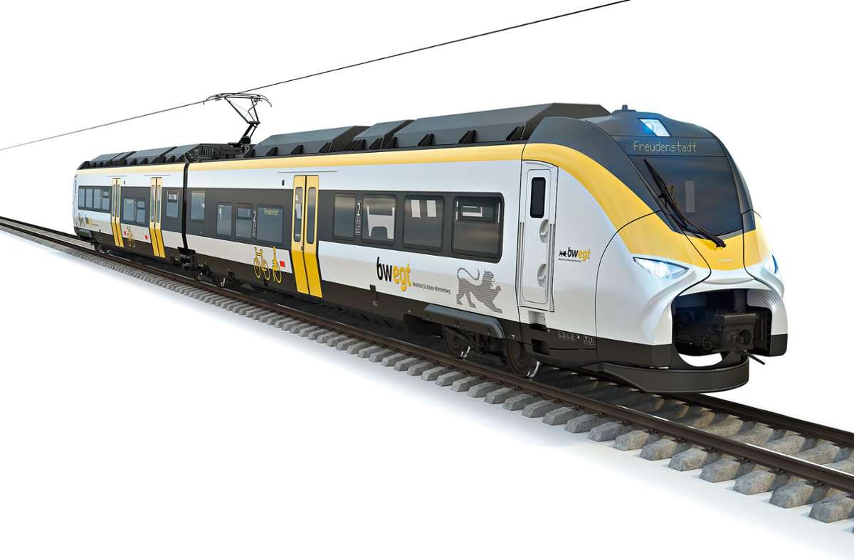 Auf der Strecke der Hesse-Bahn sollen solche Batterie-Züge ver Foto: Siemens Mobility