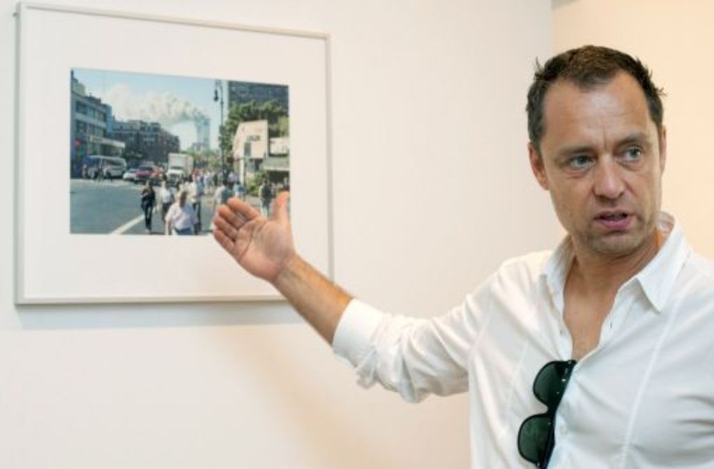 Genau 10 Jahre nach dem Terroranschlag in New York sind die Bilder von Jürgen Pollak einen Tag lang in einer Ausstellung am Marienplatz zu sehen.