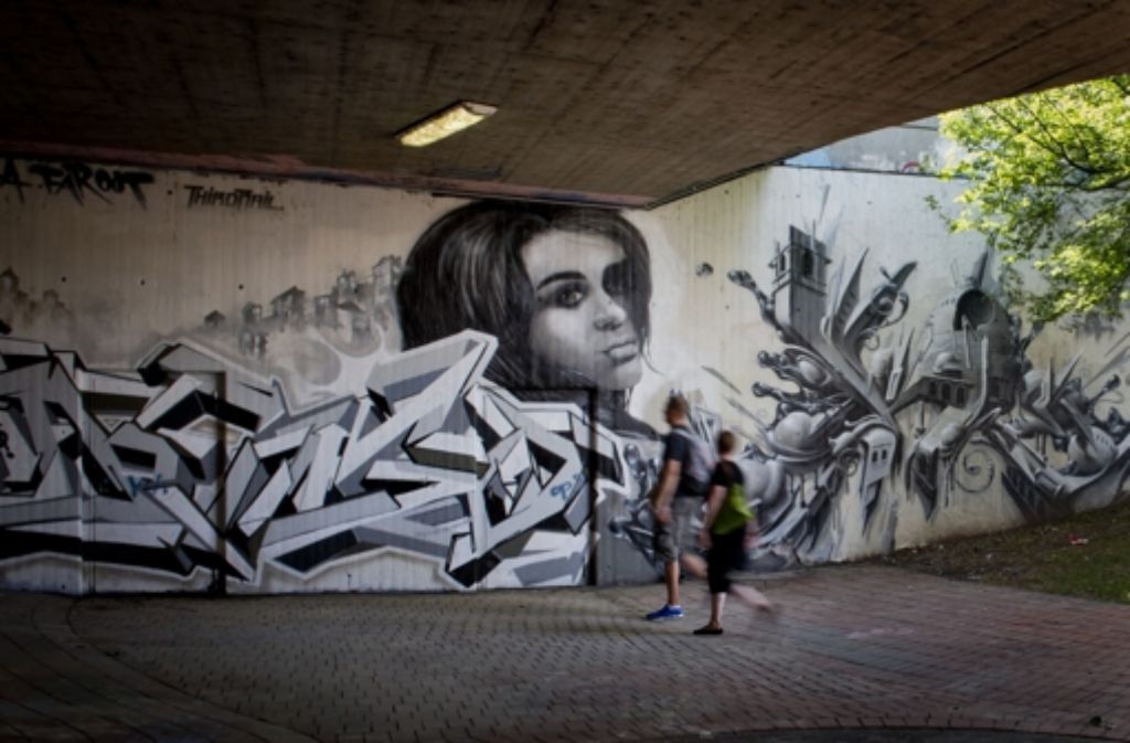 Die Hall of Fame – Graffiti wird hier zu Kunst. Foto: Martin Stollberg