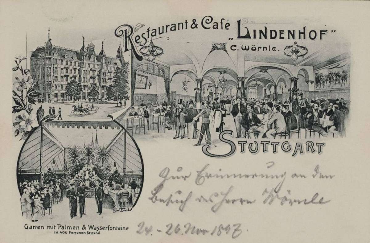 ... entstand 30 Jahre später der „Lindenhof“ mit dem namensgebenden Restaurant und Café.