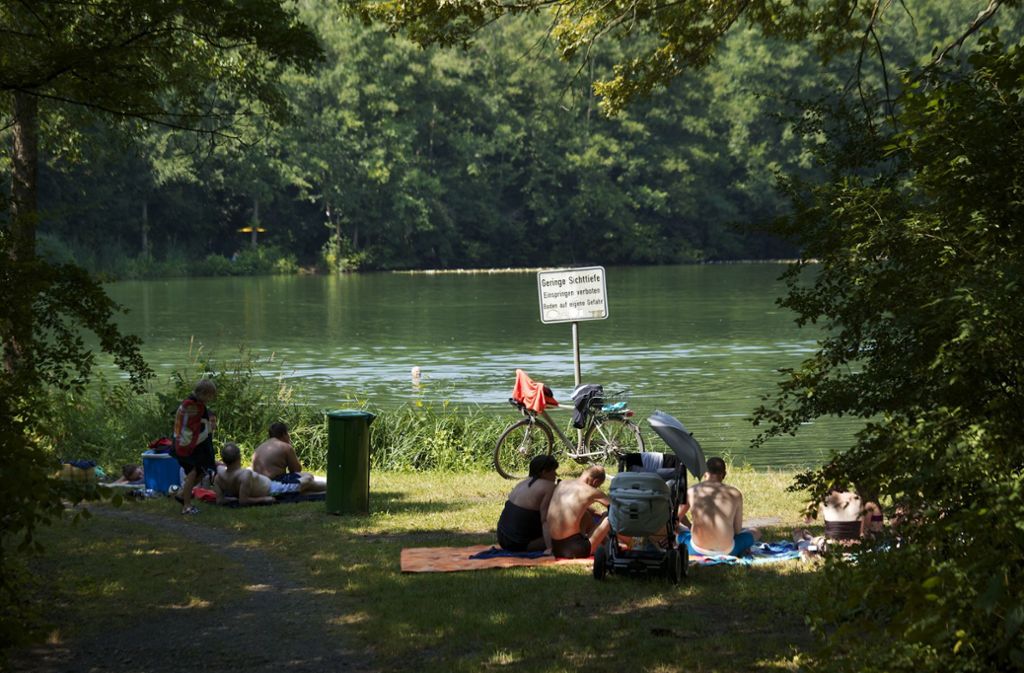 Der Obere und Untere Seewaldsee sind die einzigen offiziellen Badeseen im Kreis Ludwigsburg.