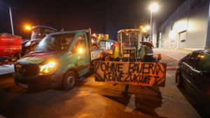 Traktoren-Protest in Villingen-Schwenningen: Druckzentrum des Schwarzwälder Boten blockiert