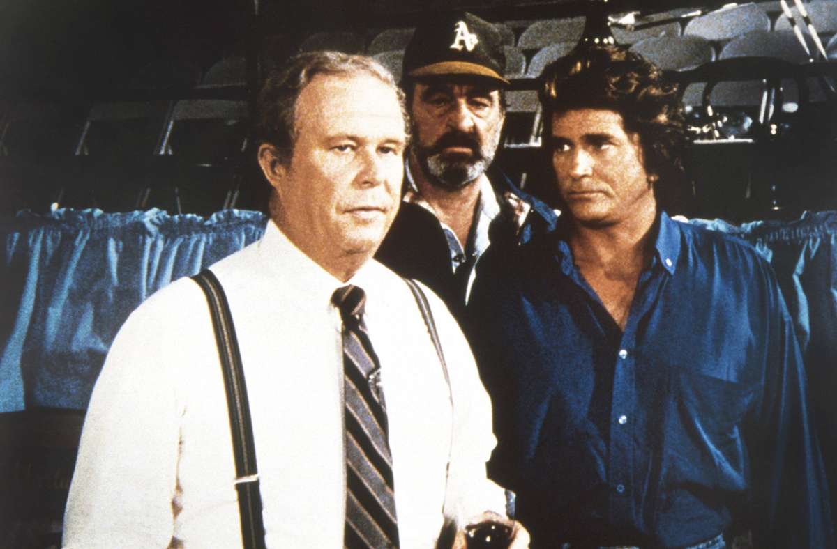 Beatty mit Victor French und Michael Landon (von links) als Gast in der TV-Serie „Ein Engel auf Erden“