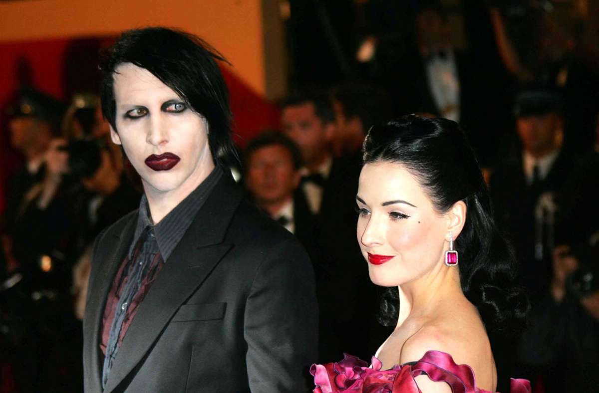 Auch sie waren mal ein Paar: Marilyn Manson und Tänzerin Dita Von Teese waren von 1999 bis 2006 zusammen und sogar verheiratet.