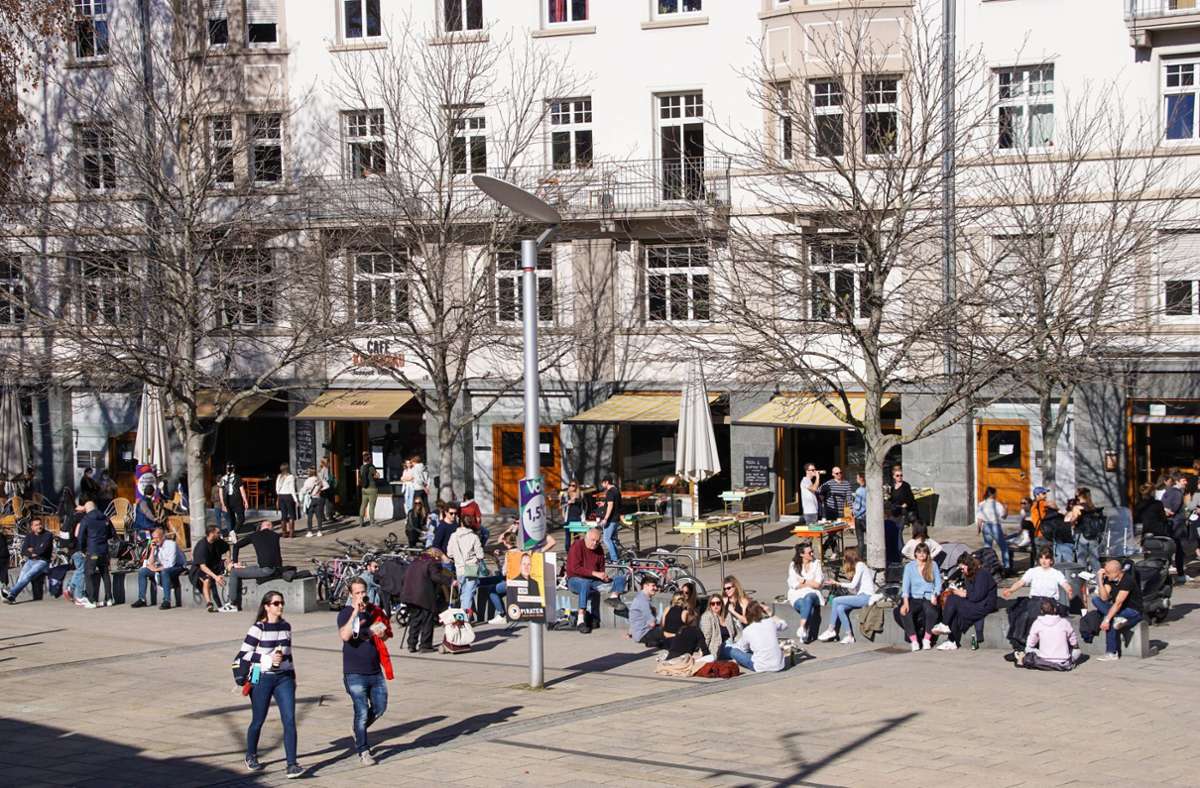 Ein beliebtes Ausflugsziel war natürlich auch der Marienplatz.