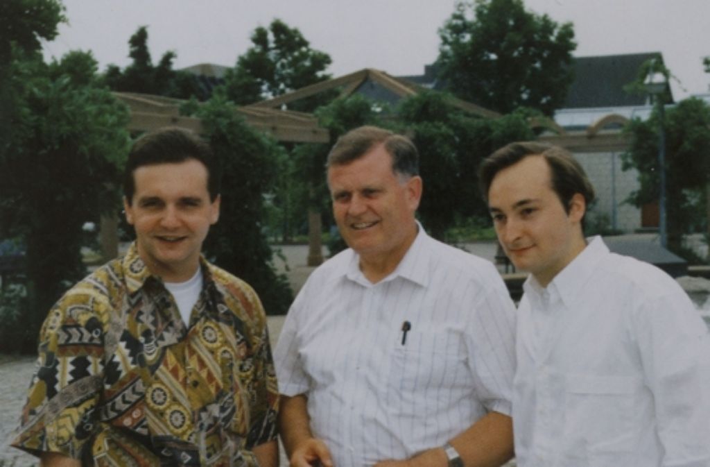 Als Jungpolitiker mit Erwin Teufel: Stefan Mappus (links), Dirk Notheis (rechts) Foto: JU/CDU