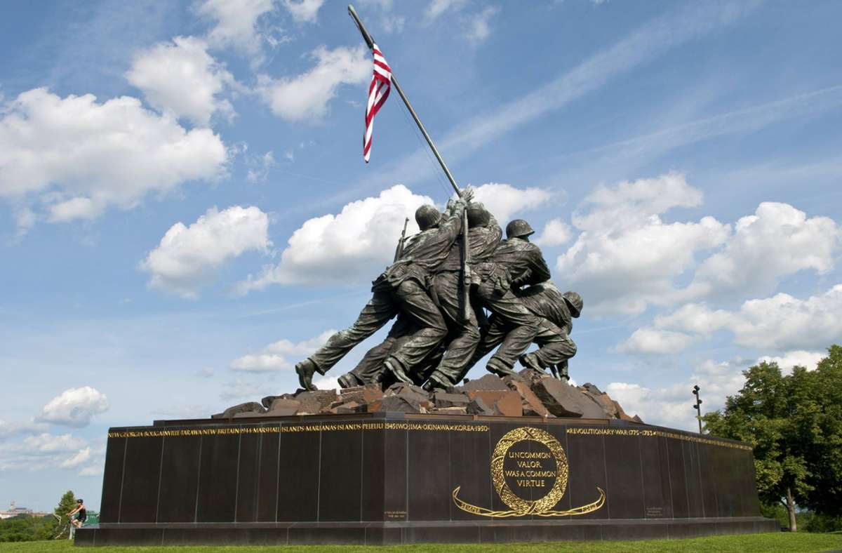 Das Iwo Jima Marine Memorial in Washington