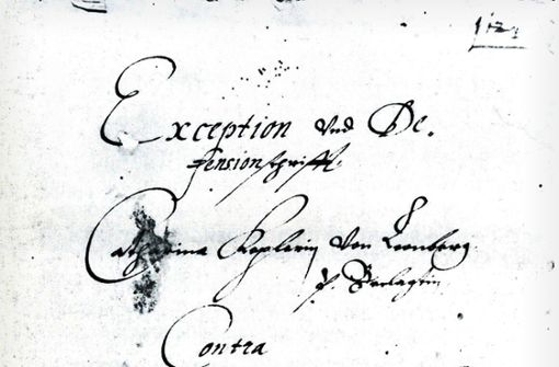 Keplers Verteidigungsschrift im Prozess seiner Mutter. Foto: privat
