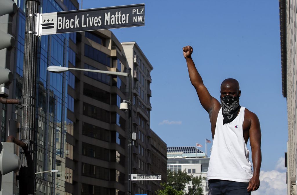 Diese Straße in Washington D.C. wurde kurzerhand in Black Lives Matter umbenannt.