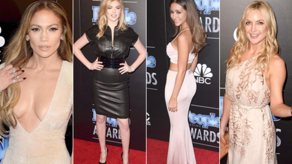  Tolle Preise, sexy Stars. Bei den People Magazine Awards zeigten sich am Donnerstag Jennifer Lopez, Kate Hudson, Kate Upton und viele andere Stars in heißen Outfits. 