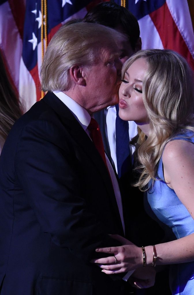 Trump mit seiner Tochter Tiffany. Sie stammt aus seiner zweiten Ehe mit Schauspielerin Marla Maples.