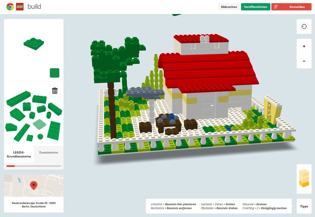 Stellen Sie sich vor, Sie könnten auf dem Platz des Himmlischen Friedens ein Haus bauen. Oder mitten auf dem Times Square eine Statue errichten. Oder ein Kunstwerk direkt vor dem Brandenburger Tor. Unmöglich? Quatsch! Was bisher undenkbar war, ist nun Wirklichkeit geworden. Google macht’s möglich. „Build with Crome“ heißt die revolutionäre Lösung. Okay, zugegeben, man baut mit dem Tool nur mit Lego, und es entstehen auch keine echten Häuser. Dennoch kann man mit „Build with Crome“ im Crome-Browser Lego-Fahrzeuge, -Figuren und -Gebäude an jedem Ort der Welt aufstellen. Diese stehen dann zwar nicht auf dem Platz des Himmlischen Friedens, dem Time Square oder vor dem Brandenburger Tor, sondern in einer virtuellen Karte. Jedoch sollte man „Build with Crome“ nur mit Vorsicht genießen. Mit 3000 verfügbaren Bausteinen pro User lassen sich gigantische Kunstwerke bauen. Am Arbeitsplatz kann dies die Produktivität massiv einschränken.Build with Crome: www.buildwithchrome.com/