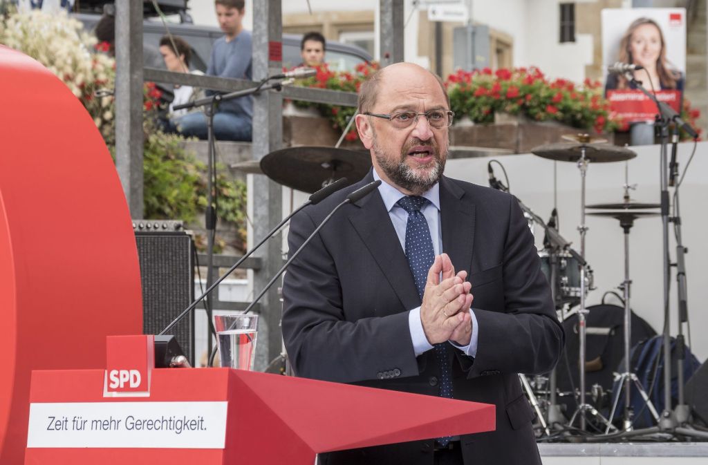 Martin Schulz nahm die Genossen ins Gebet, für ihre Überzeugungen zu kämpfen.