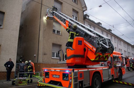 Der Brand an der Landhausstraße brach gegen 14 Uhr aus. Foto: 7aktuell.de/Andreas Werner