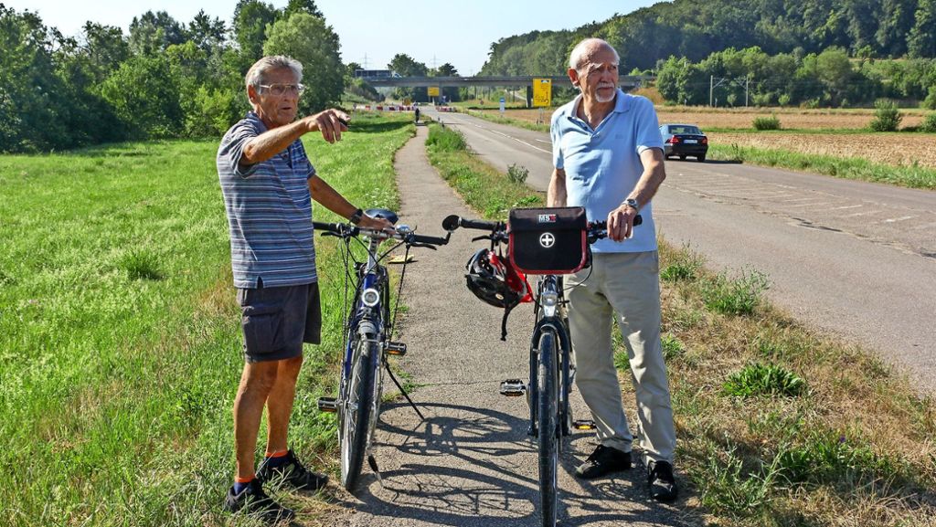 Radfahren in und um Renningen: ADFC nimmt schmale Radwege aufs Korn