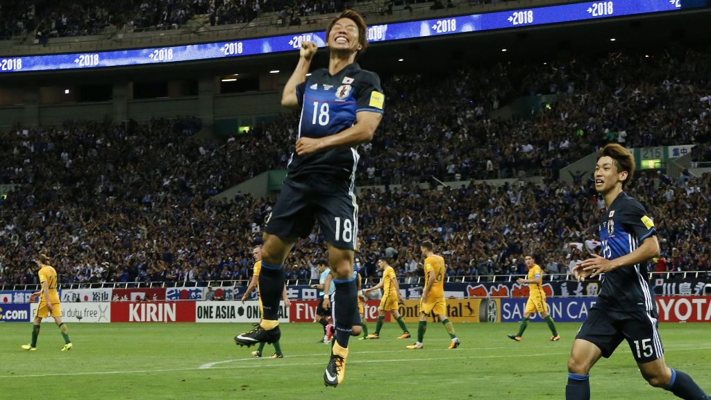 WM-Qualifikation: Takuma Asano vom VfB Stuttgart trifft für Japan