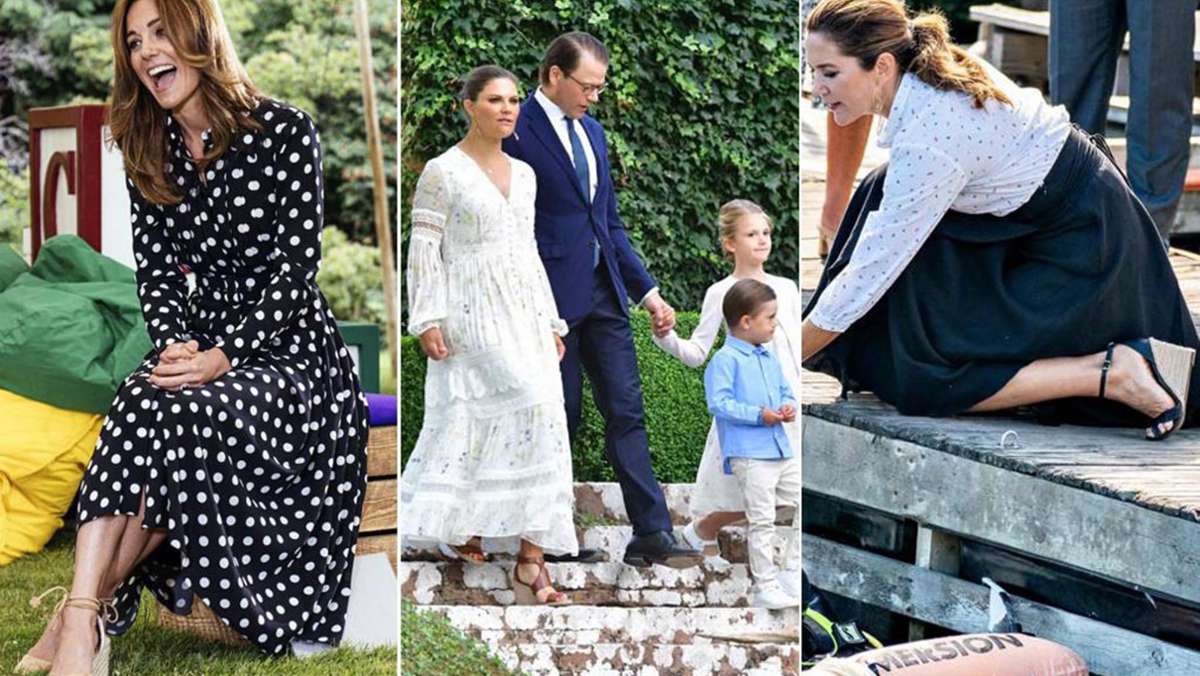 Mode der Royals: Victoria, Kate und Mary – alle stehen auf Keilabsätze(n)