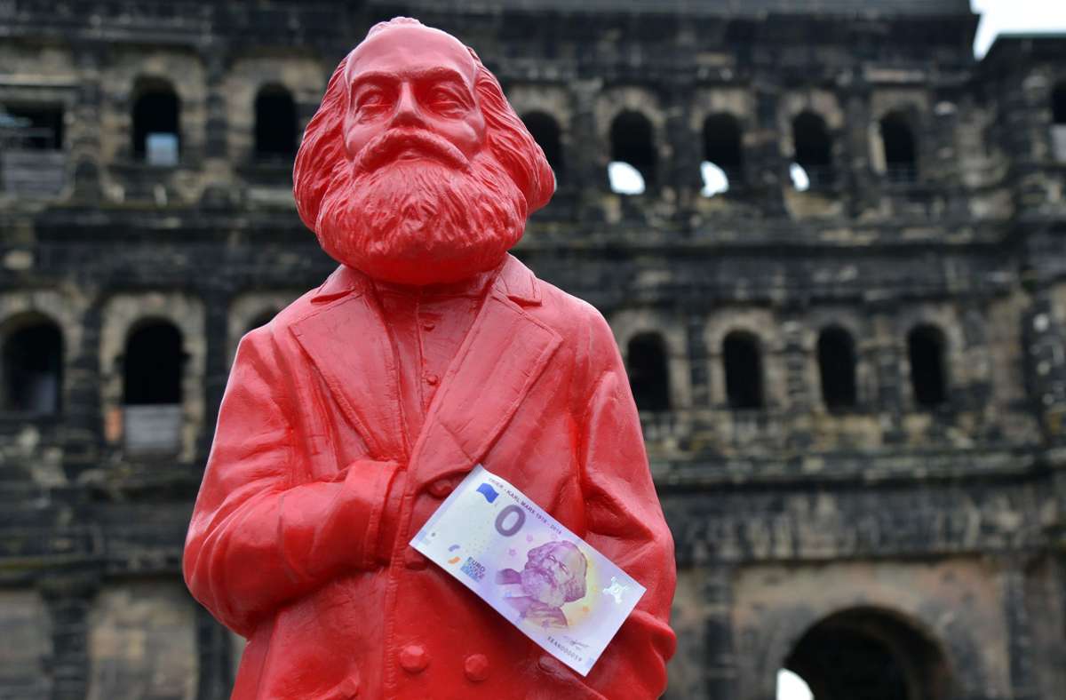 Karl Marx (1818-1883), der einflussreichste Theoretiker des Sozialismus und Kommunismus: Von den Linken geehrt...