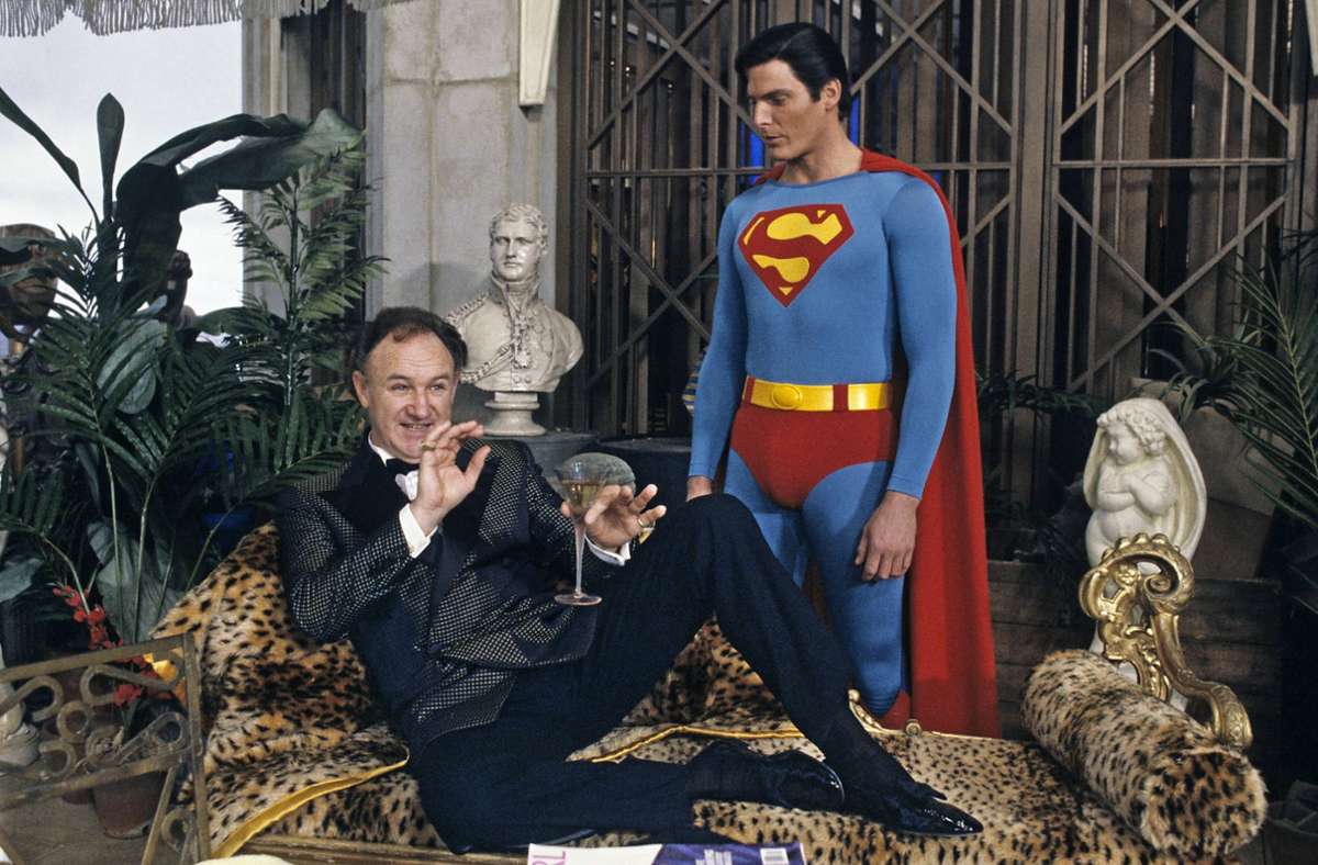 „Superman“ (1978): Gene Hackman und Christopher Reeve