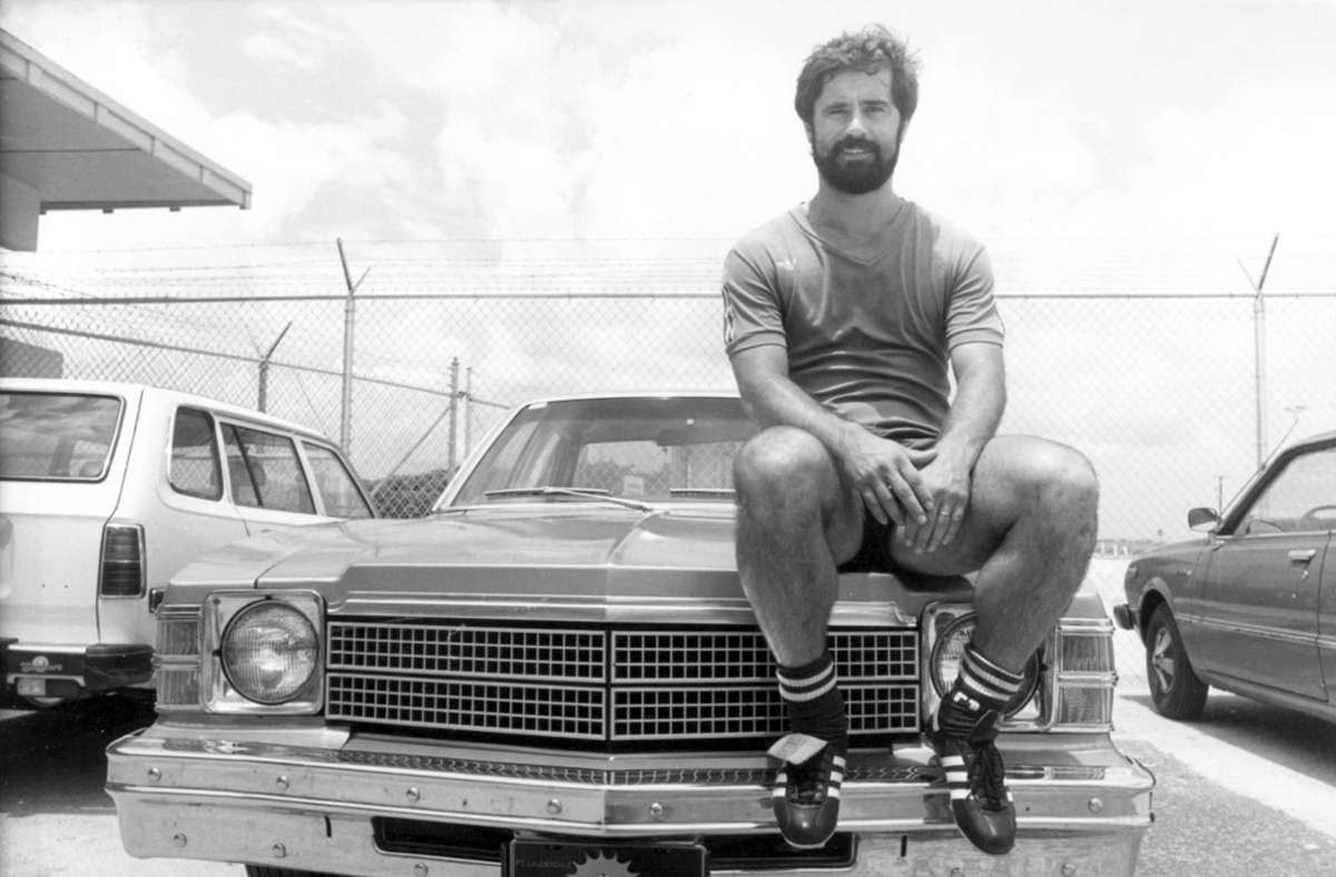 Der Bomber als Spieler der Fort Lauderdale Strikers in den USA 1980