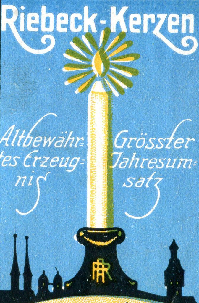 Riebeck-Kerzen, um 1910