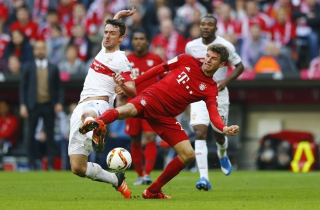 Thomas Müller lässt das 4:0 in der 40. Minute folgen.