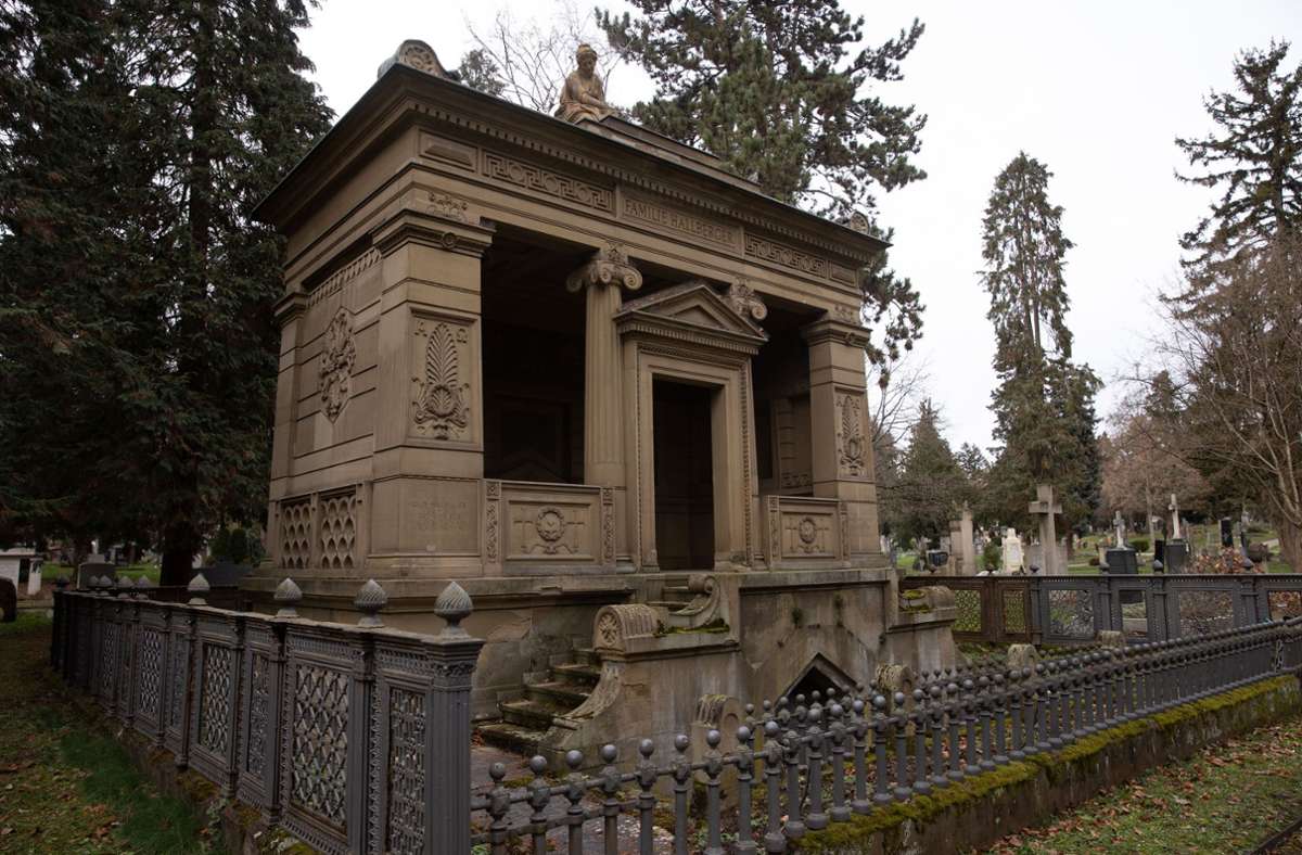 Monumental liebte es die Familie Hallberger mit ihrem Mausoleum.