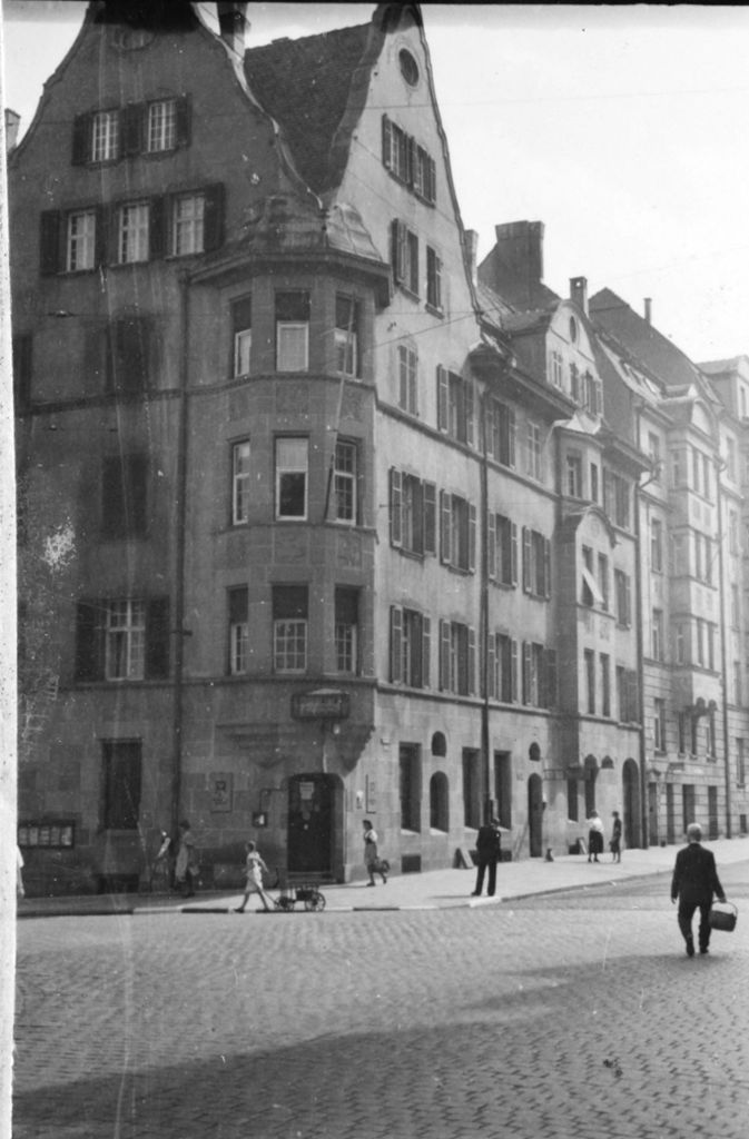 1942 war die Schwabstraße noch gepflastert.