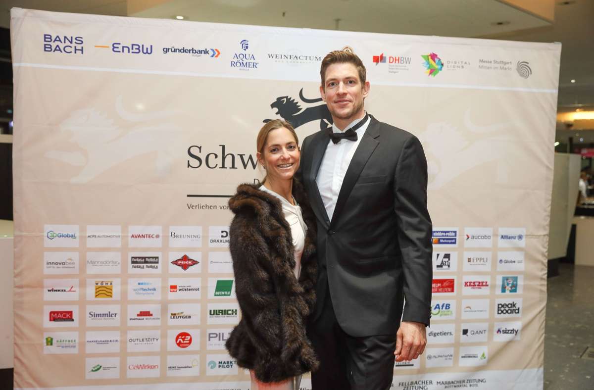 Johannes Ellenberg, der neue Geschäftsführer des Wirtschaftsclubs Stuttgart, mit seiner Frau Nina Ellenberg.